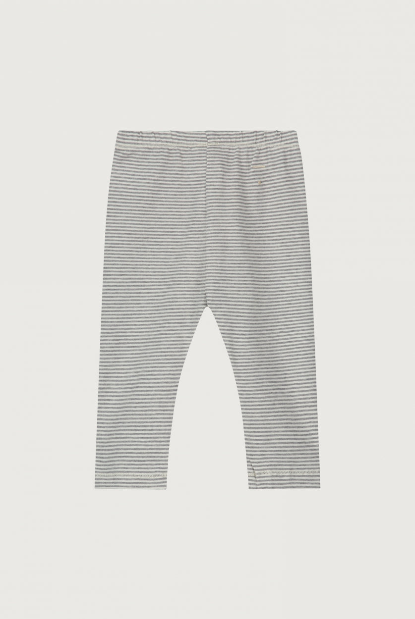 Baby Leggings | Grey Melange - Cream