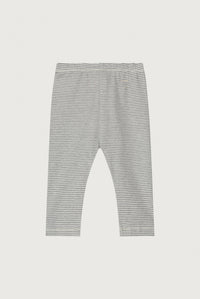 Baby Leggings | Grey Melange - Cream