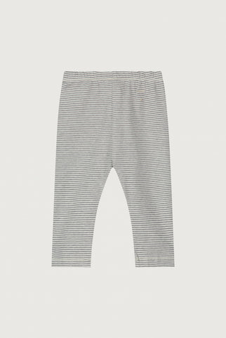 Baby Leggings | Gray Melange - Cream