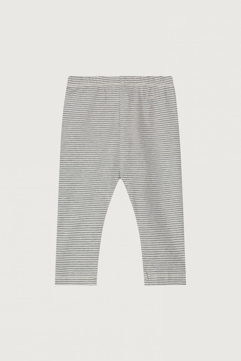 Baby Leggings | Grey Melange - Cream