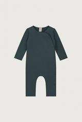 Baby Suit with Snaps | Blue Gray