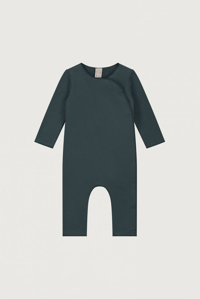 Baby Suit with Snaps | Blue Gray