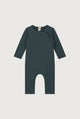 Baby Suit with Snaps | Blue Gray