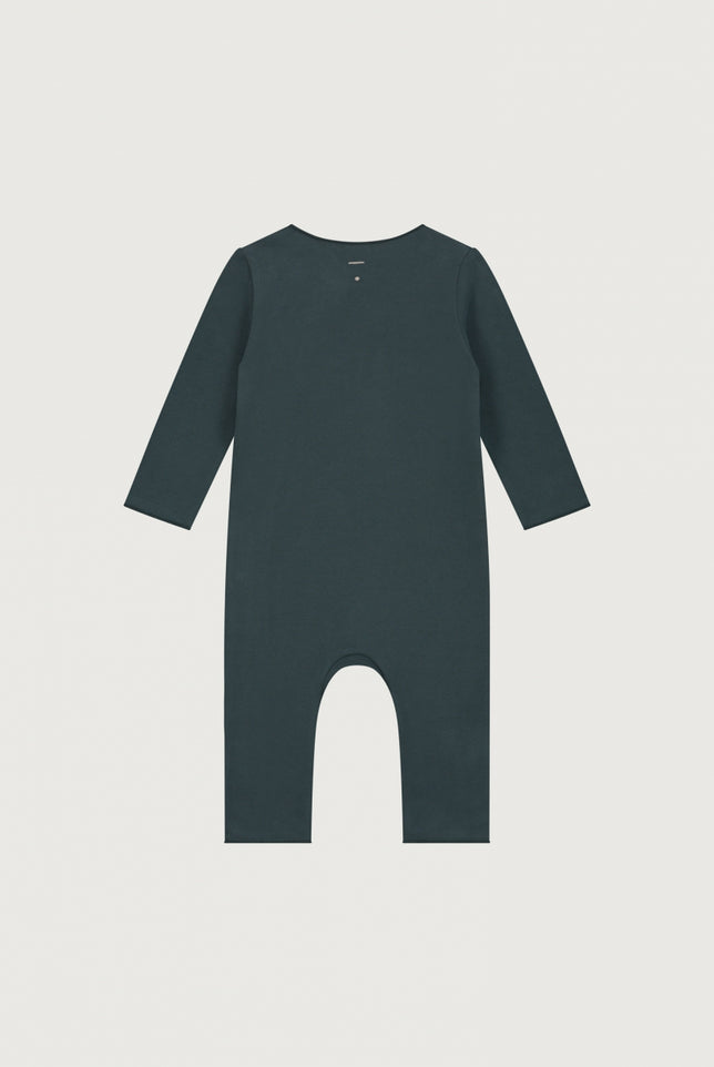 Baby Suit with Snaps | Blue Gray