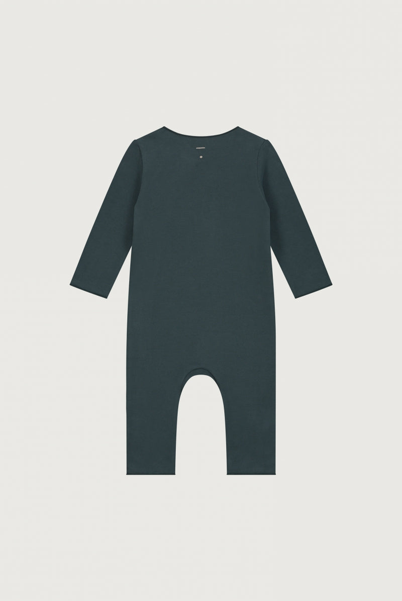 Baby Suit with Snaps | Blue Gray