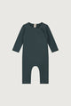 Baby Suit with Snaps | Blue Gray