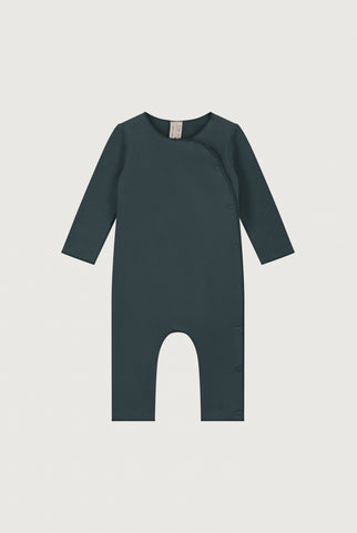Baby Suit with Snaps | Blue Gray