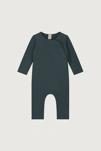 Baby Suit with Snaps | Blue Grey