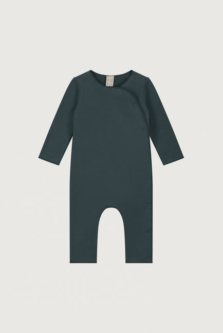 Baby Suit with Snaps | Blue Grey