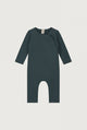 Baby Suit with Snaps | Blue Grey