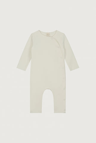 Baby Anzug mit Druckknöpfen | Cream