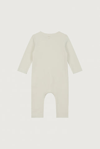 Baby Anzug mit Druckknöpfen | Cream