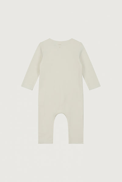 Baby Anzug mit Druckknöpfen | Cream