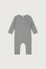 Baby Suit with Snaps | Gray Melange
