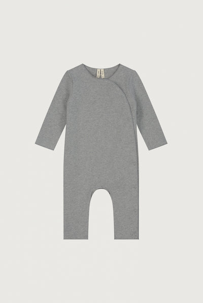 Baby Suit with Snaps | Gray Melange