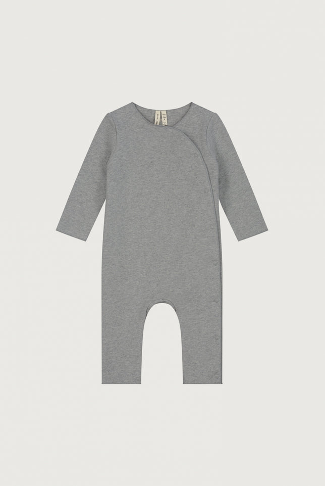 Baby Suit with Snaps | Gray Melange