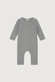 Baby Anzug mit Druckknöpfen | Grey Melange
