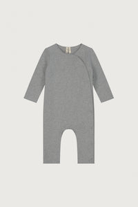 Baby Suit with Snaps | Grey Melange