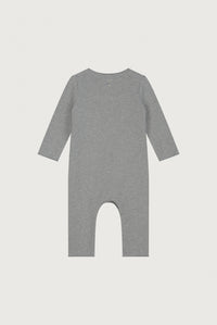 Baby Suit with Snaps | Gray Melange