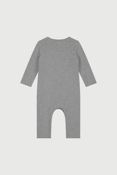 Baby Suit with Snaps | Gray Melange