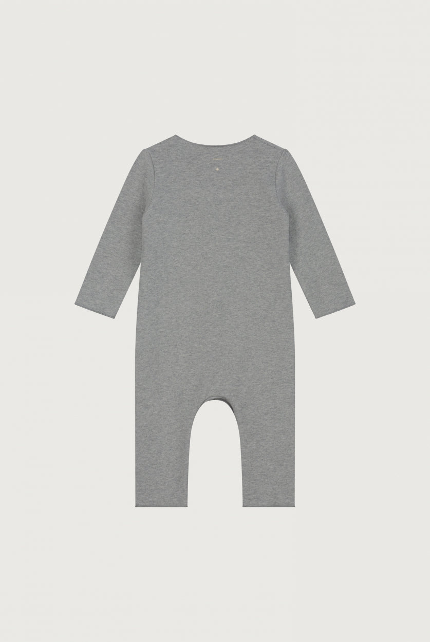 Baby Suit with Snaps | Gray Melange