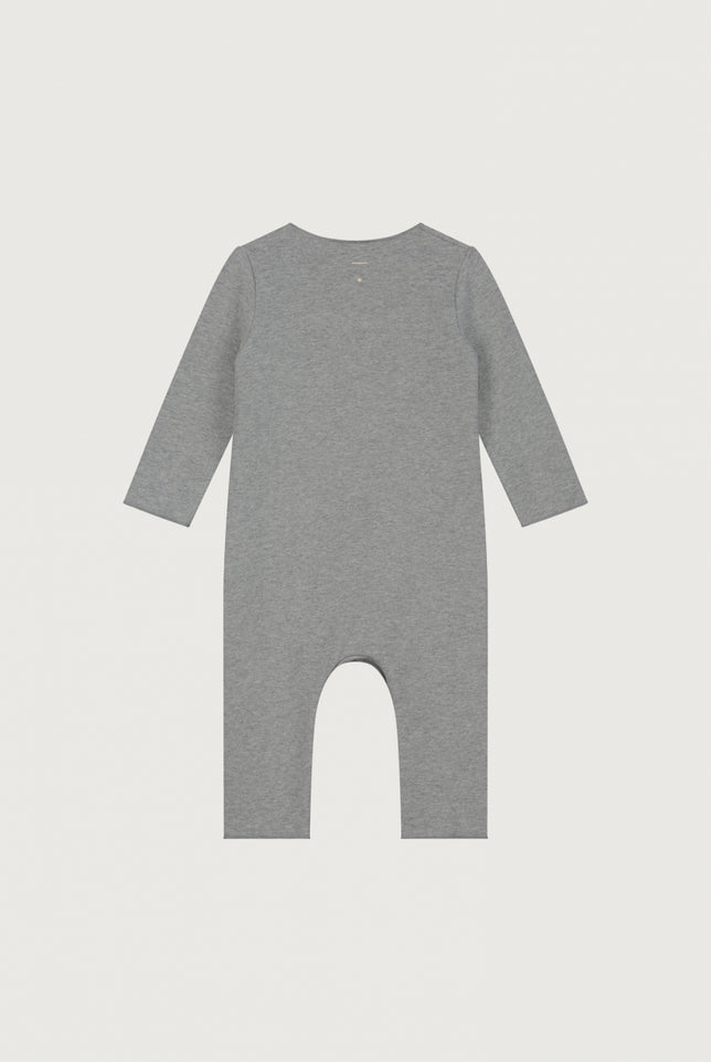 Baby Suit with Snaps | Gray Melange