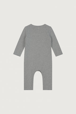 Baby Anzug mit Druckknöpfen | Gray Melange