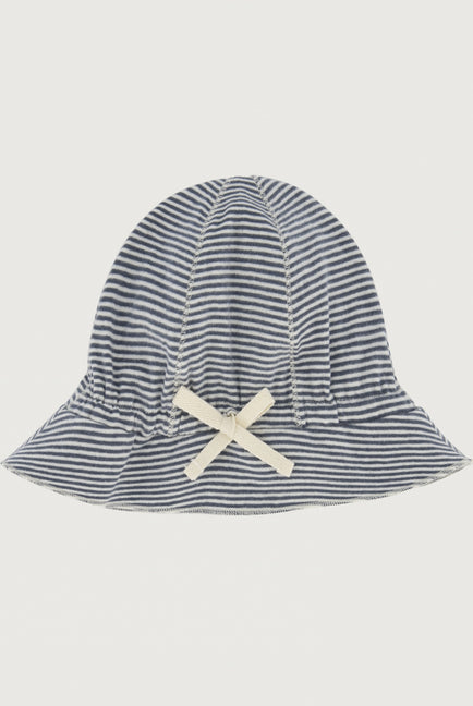 Baby Sun Hat | Blue Grey - Cream