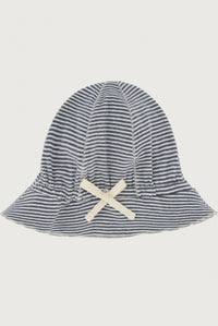 Baby Sun Hat | Blue Gray - Cream