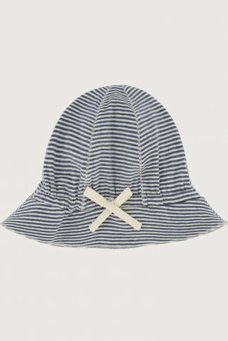 Baby Sun Hat | Blue Gray - Cream