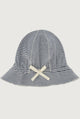Baby Sun Hat | Blue Gray - Cream