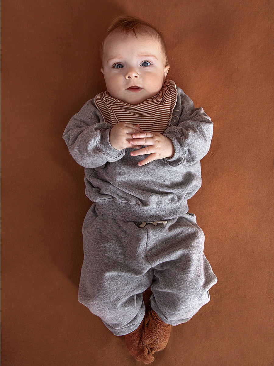 Baby Track Pants | Gray Melange