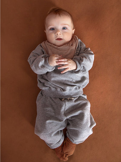 Baby Track Pants | Gray Melange