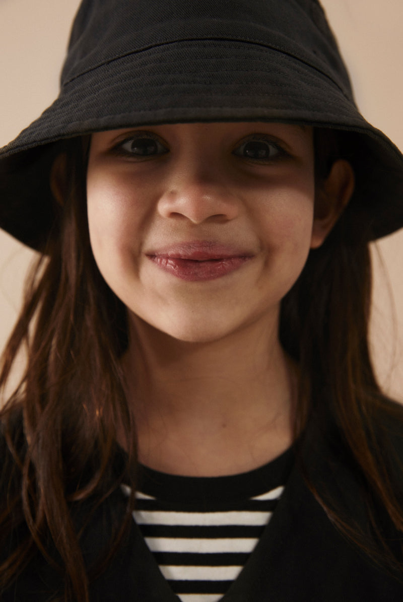 POP Twill Bucket Hat Kids | Nearly Black