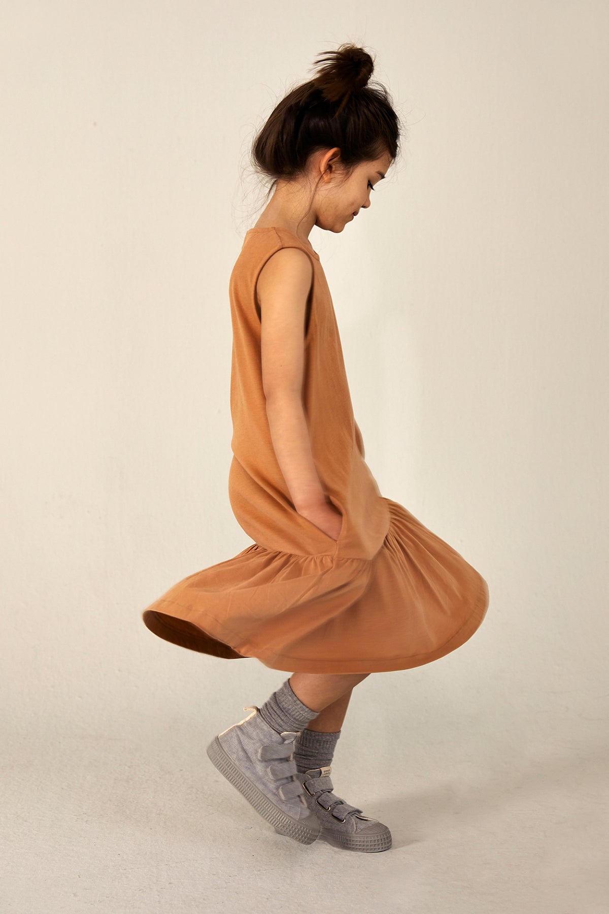 Frill Dress | Biscuit