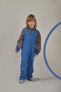 Sleeveless V-neck Suit | Blue Moon