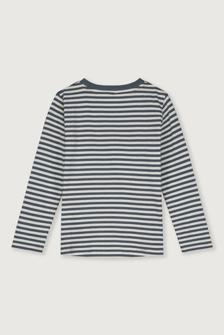 L/S T-Shirt | Blue Grey - Off White