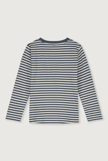 L/S T-Shirt | Blue Grey - Off White