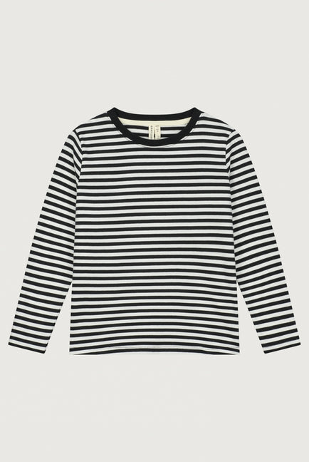 L/S T-Shirt | Nearly Black - Off White