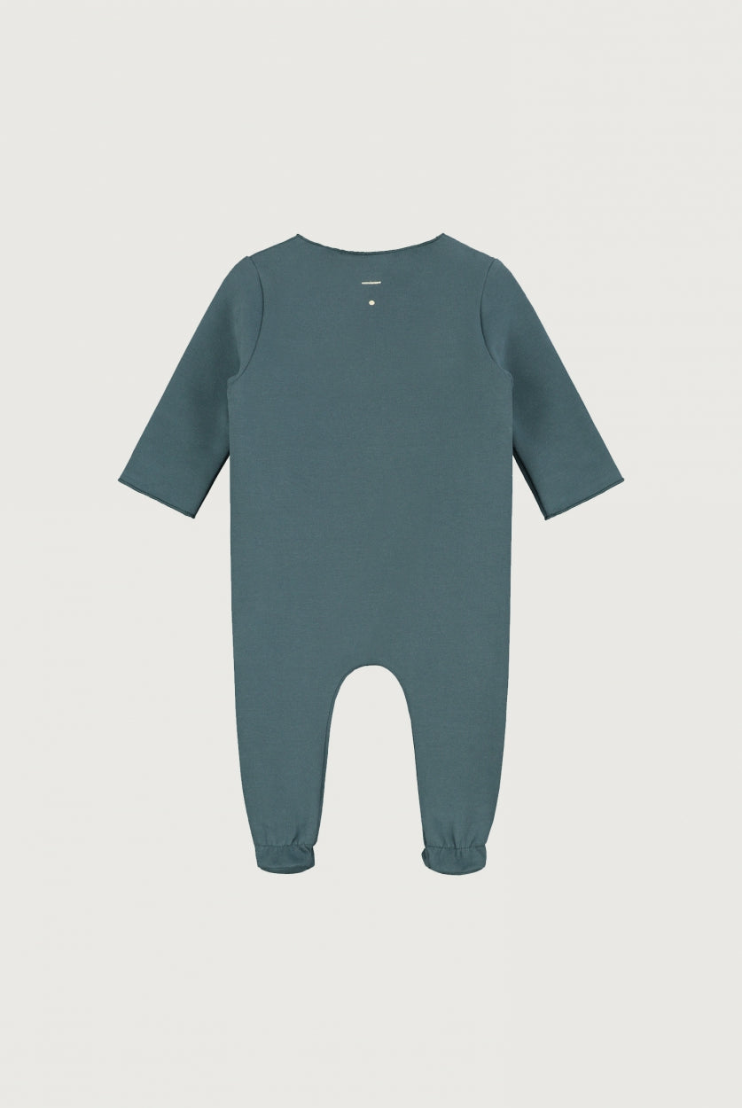 Newborn Suit with Snaps | Blue Gray