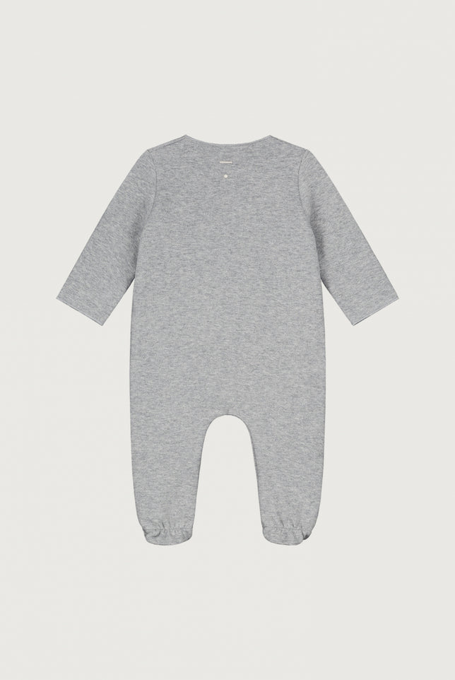 Newborn Suit with Snaps | Gray Melange