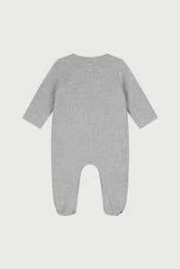 Neugeborener Anzug mit Druckknöpfen | Grey Melange