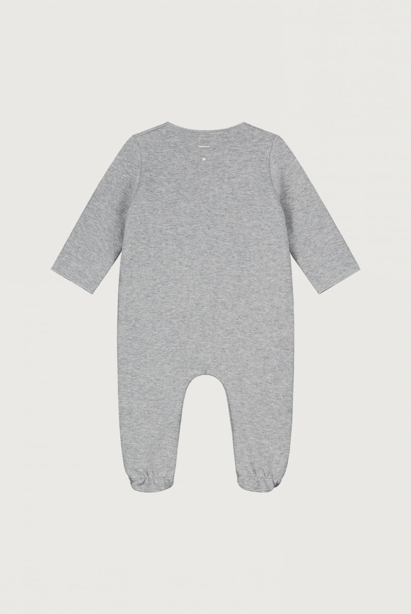 Newborn Suit with Snaps | Grey Melange