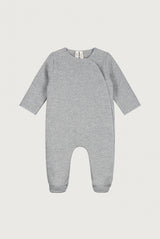 Newborn Suit with Snaps | Gray Melange
