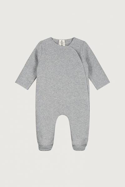Newborn Suit with Snaps | Gray Melange