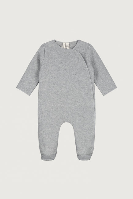 Newborn Suit with Snaps | Grey Melange