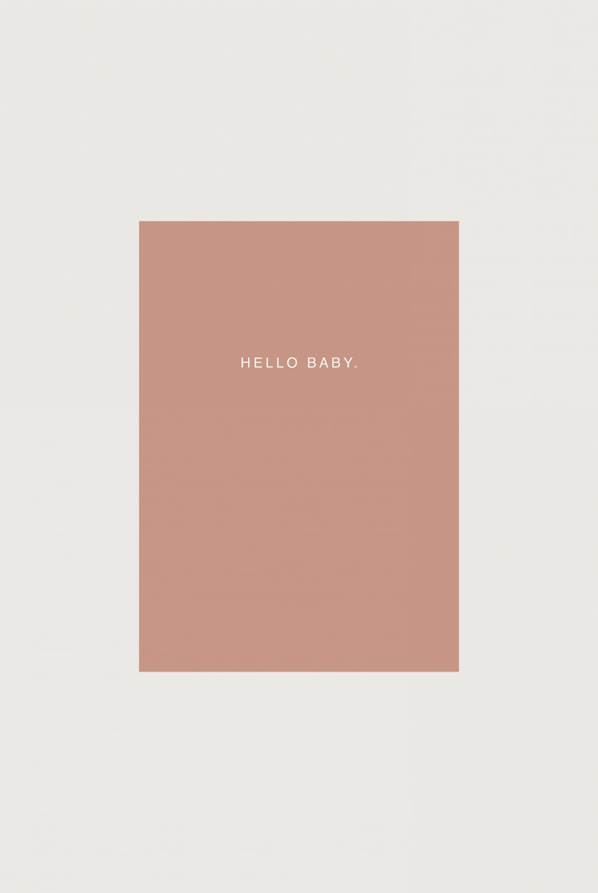 Paper card Hello baby. | Biscuit