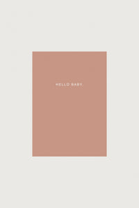 Card | Hello baby. | Biscuit