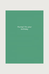 Card - Hurray it's your Birthday | Bright Green