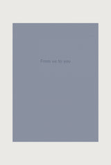 Card - From us to you | Gray